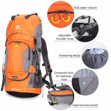 Camping Hiking Backpacks 60+5L
